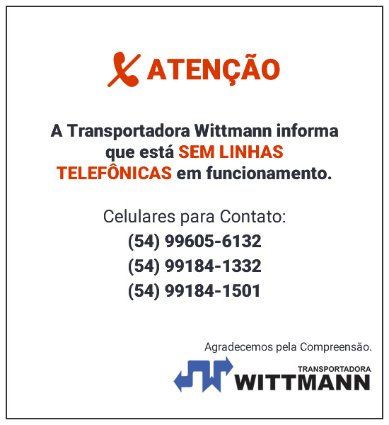 Estamos sem telefone!